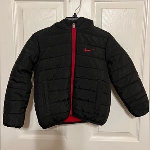 Infant Nike Black Puffer Jacket with Hood